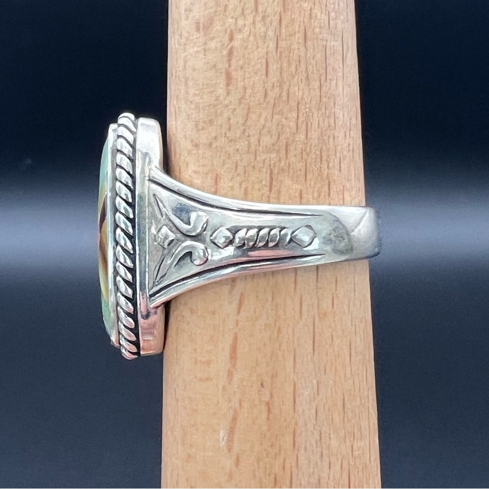 Carolyn Pollack Multistone Inlay Ring - Picture 3 of 6